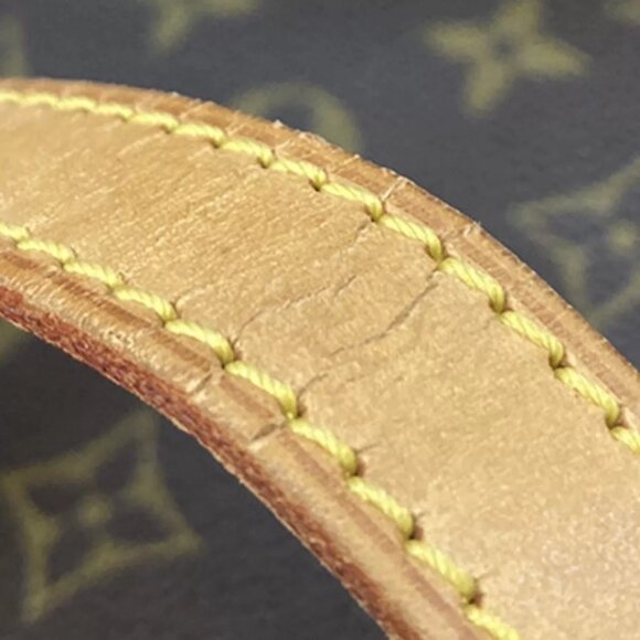 Auth LOUIS VUITTON Logo Drouot Shoulder Bag Monogram Leather Brown - Picture 3 of 16